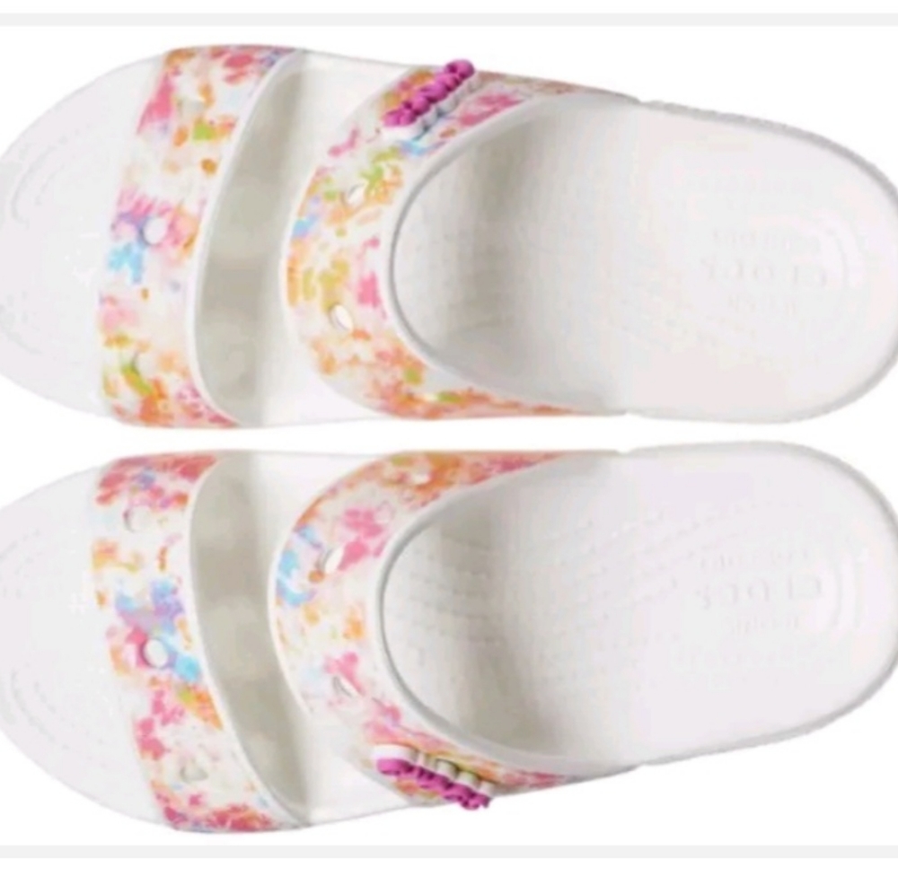 Woman's 2 strap Crocs size 12 & 9